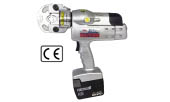 Cordless, electric stainless sleeve swager